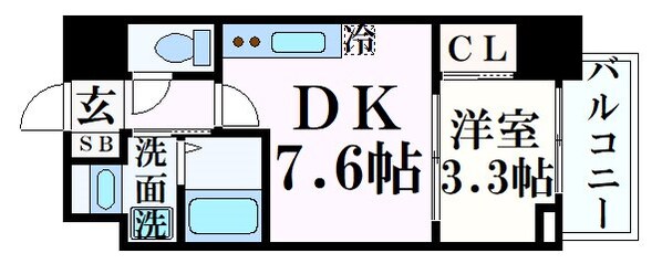 元町駅 徒歩5分 11階の物件間取画像